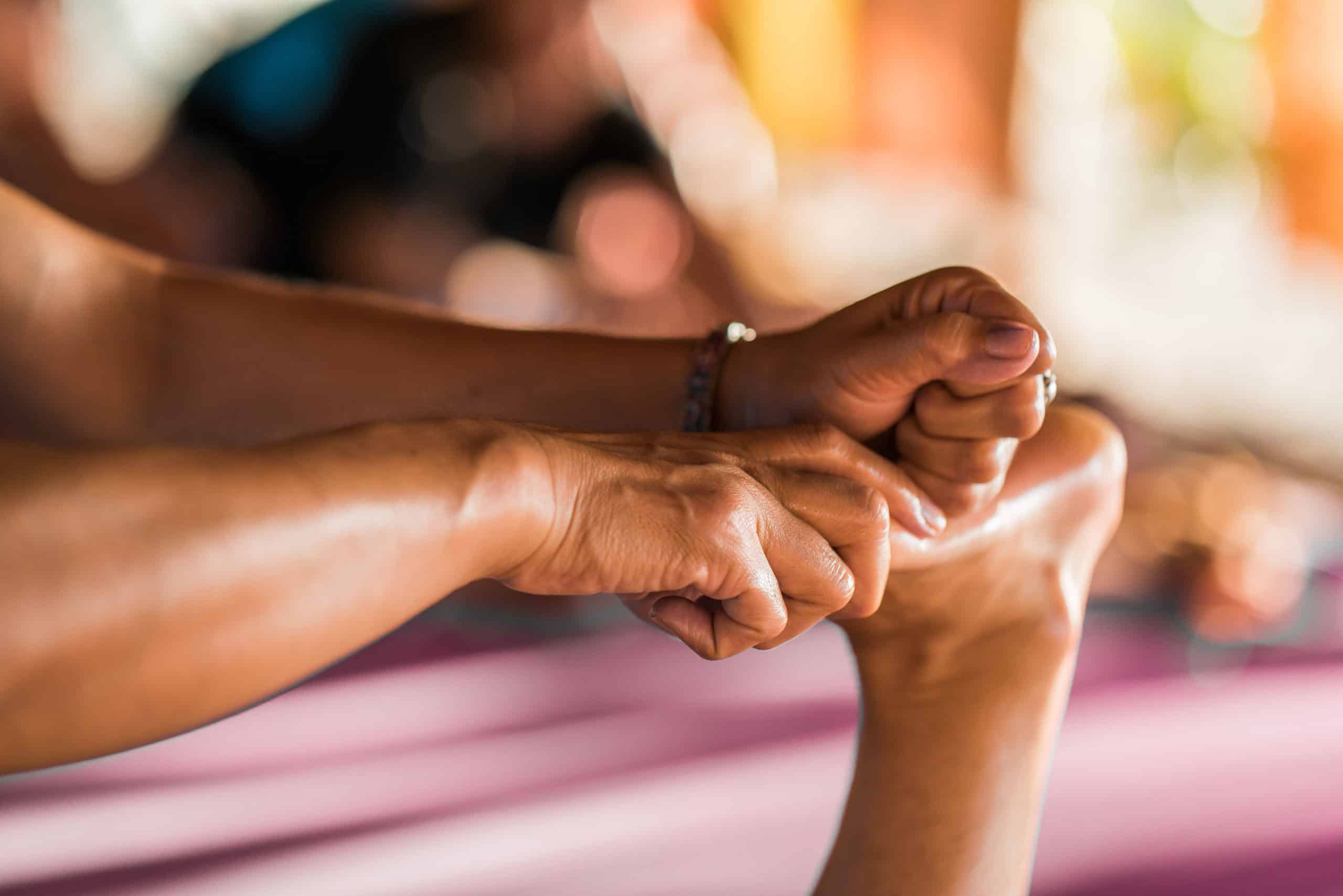 Close up of a Thai massage treatment!